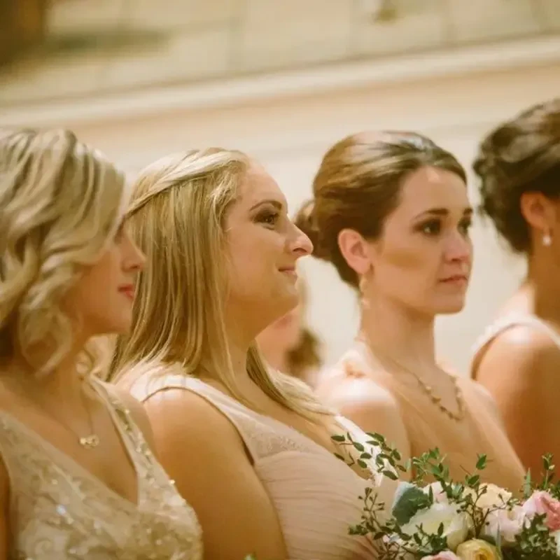 Flower Girl and Bridesmaid Hair Styling Bridesmaids